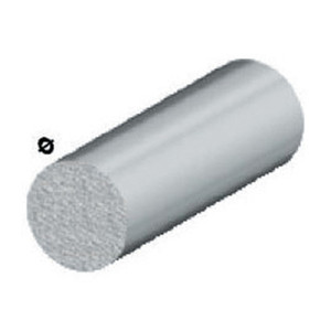 โปรไฟล์อะลูมิเนียมสีเงิน สูง 100 ซม. แบบกลม เส้นผ่านศูนย์กลาง 10 มม. - Product Image 1
