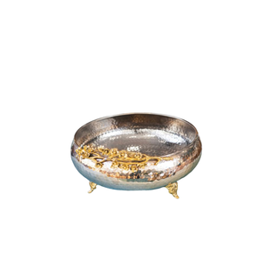 Cuenco para servir alimentos de cobre martillado de diseño maravilloso, ensaladera redonda de la mejor calidad para suministros de accesorios de vajilla - Product Image 1