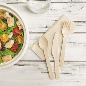 Vietnamese Wholesale Disposable <b>Wooden</b> Cutlery <b>Set</b> <b>Wooden</b> <b>Spoon</b> Fork Knife - Product Image 1