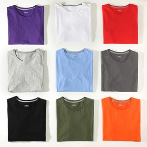 T-shirt personnalisé 100% coton pour hommes T-shirt unisexe vierge pour hommes T-shirt uni de haute qualité pour hommes Imprimer Logo - Product Image 2