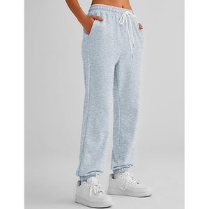 Pantalones Deportivos de Mujer con Cintura Ajustable, Pantalones Deportivos y de Estar por Casa con Bolsillos, Pantalones Deportivos Cómodos de Cintura Alta para Gimnasio - Product Image 6