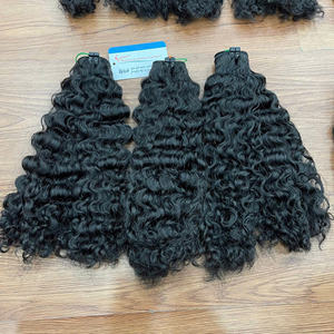 Vente en gros Extensions de cheveux Remy doublement étirés paquets de trame de cheveux humains vierges birmans bouclés vietnamiens - Product Image 5
