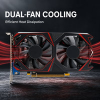 Carte graphique de jeu GTX 750 Ti 8 Go GDDR5 PCI Express 128 bits à double ventilateur, nouvelle carte graphique de bureau