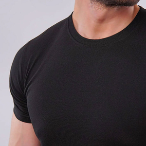 Nueva llegada últimas 100% algodón cuello redondo sólido verano Camisetas manga corta para hombres secado rápido estilo Vintage transpirable camisetas - Product Image 3
