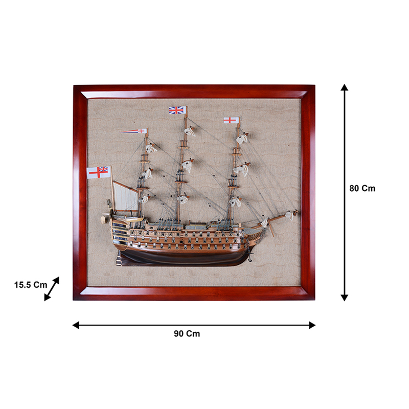 HMS Victory Half Ship Wooden Handicraft