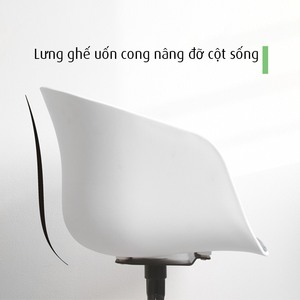 Chaise de conférence ergonomique moderne BFG047 avec appui-tête réglable, siège rembourré, pieds en fer, roulettes - pour conférences, matériau en bois - Product Image 2