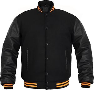 Nuevo mejor estilo Unisex Casual prendas de vestir exteriores Streetwear moda cómodo ajuste cálido Varsity College chaqueta transpirable frente - Product Image 3
