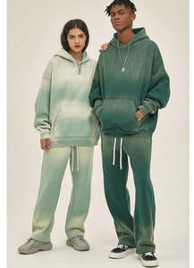 Conjunto de Sudadera con Capucha y Logotipo Personalizado 2026, Ropa Deportiva Unisex Ligera con Lavado Ácido, con Muestra Gratis - Product Image 4