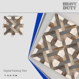 Plancher en céramique numérique de 9mm d'épaisseur 400x400mm glaçure surface rustique porcelaine 40x40cm carrelage de stationnement numérique grossiste - Product Image 6