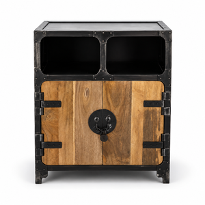 Antique-Style Wooden Iron Industrial Midcentury Commercial Storage Box CB-684 for Bars Restaurants Hotels Kitchens <b>Dining</b> Wine - Product Image 4