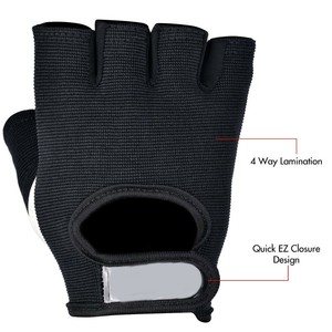 NOUVEAU Gants de musculation et cyclisme demi-doigts avec support de poignet, personnalisables, unisexes, en cuir, séchage rapide, pour fitness et gym - Product Image 2