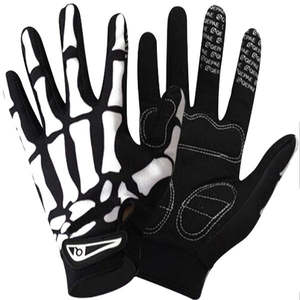 Vente en gros de gants de motocross Gants de motocross unisexes de couleur noire et blanche pour les sports d'équitation - Product Image 2