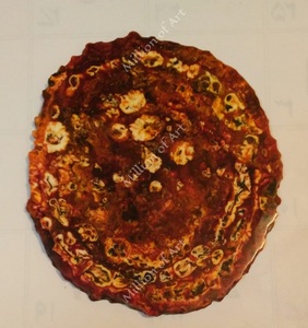 Ensemble de sous-verres en résine écologique de style classique Million Art, de haute qualité, antidérapants, en époxy, avec logo personnalisé, pour la maison - Product Image 6