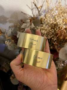 Ronds de serviette, ronds de serviette en rotin, ronds de serviette en osier, décor de table - Product Image 3