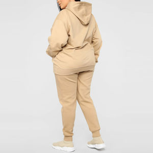 Conjunto de chándal de dos piezas de moda con mangas largas para mujer Chándal de ropa informal para uso diario - Product Image 2