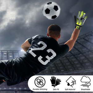 Wholesale Breathable Professional Outdoor Goalkeeper <b>Gloves</b> OEM Pakistan Manufacturing High Quality German Latex Waterproof <b>Lace</b> - Product Image 6
