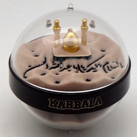 Globe de sable en acrylique cristallin écologique unique, figurine souvenir de style égyptien, sérigraphié avec un motif du Burj Khalifa