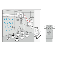 Système hydroponique à effet de serre Offre Spéciale de reflux générateur de CO2 générateur de Dixodie de carbone C02 brûleur LP NG tête en laiton pointe chromée