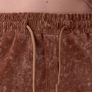 Short de lavage acide doux pour la peau pour les derniers shorts respirants à cordon de serrage pour hommes - Product Image 5