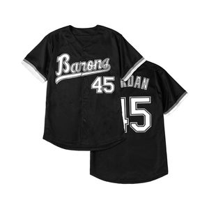 Men's Breathable Button Down Baseball Jersey Custom Factory Wholesale From Pakistan <b>Hip</b> Hop Embroidered Design - Product Image 5