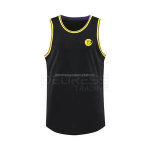 Maillot de basket-ball en polyester respirant noir personnalisé OEM de haute qualité, dernier design, vente en gros de vêtements de sport - Product Image 1
