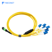 Harness Jumper Serat Optik Multimode OM4 Kepadatan Tinggi MPO-LC Fanout
