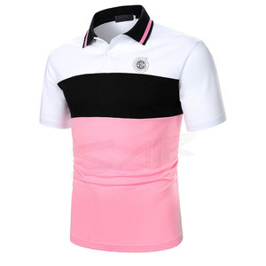 T-shirt pour homme en coton respirant, col roulé, écologique, séchage rapide, coupe classique, décontracté, manches courtes - Product Image 2