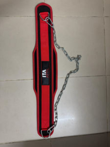 Pakistan Manufacturer <b>Neoprene</b> Adjustable Non-Slip Heavy Duty Unisex Back Support Dip Belt OEM Service Strong Chain Training - Product Image 5