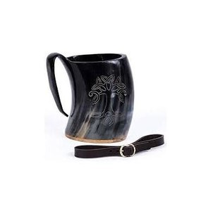 Taza de Cerveza de Cuerno Estilo Americano, Ecológica y de Alta Calidad, Gran Capacidad, Apta para Lavavajillas y Microondas, Diseño Moderno Indio - Product Image 2