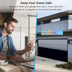 AGSHOME Ouvre-<span class=keywords><strong>porte</strong></span> <span class=keywords><strong>de</strong></span> <span class=keywords><strong>garage</strong></span> intelligent moderne, télécommande universelle WiFi, compatibilité Alexa et Google Home, garantie 1 an - Product Image 4