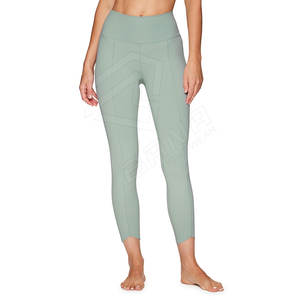 Women's High Waist Breathable Anti-Bacterial <b>Mesh</b> Fabric Summer <b>Leggings</b> for Fitness Gym Sport Yoga Push up Wholesale - Product Image 1