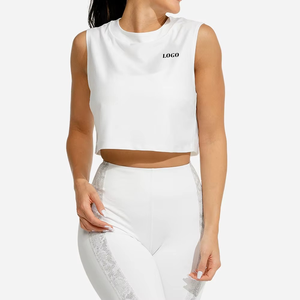 เสื้อกล้ามขนาดใหญ่พิเศษสำหรับผู้หญิง2025ใส่ในฤดูร้อนเสื้อกล้ามครอปใส่ออกกำลังกายฟิตเนสวิ่งออกกำลังกายเสื้อกล้าม - Product Image 6