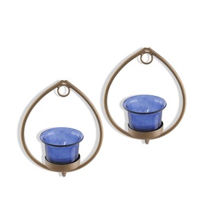 Oval Shape Metal Candle <b>Set</b> Holder High Quality Glass Candle Jar Stylish Other Candle Holders <b>Lanterns</b> and for Home Decor - Product Image 2