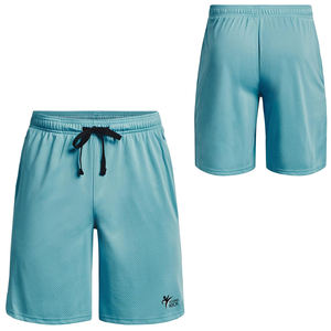 Pantalones cortos de malla de algodón sólido de alta calidad para hombres-Pantalones cortos de baloncesto de entrenamiento de gimnasio Atlético transpirables de secado rápido - Product Image 3