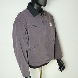 Veste brodée élégante de style High Street pour hommes, hauts à revers tendance avec blocage de couleurs pour les hommes - Product Image 4