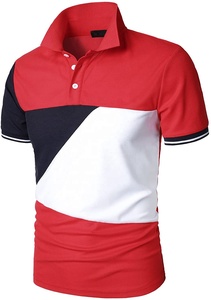 Chemises polo pour hommes, manches courtes, streetwear, t-shirt à col, couleur contrastée, chemises polo de sport, de golf - Product Image 3