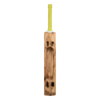 Bate de Cricket Profesional de Madera Ligera de Alta Calidad con Diseño Personalizado y Logotipo Impreso, Agarre Largo Ambidiestro para Interiores