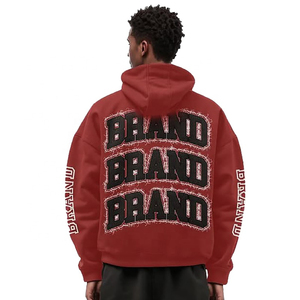 Survêtement Baggy en Coton Éponge Française avec Fermeture Éclair Unisexe 400 g/m² Lavage à l'Acide Impression Personnalisée Pantalon de Survêtement Style Hip Hop Ensemble à Capuche pour Homme - Product Image 5