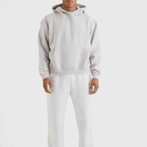 Sweat-shirts à capuche de luxe pour hommes de haute qualité, coupe classique, coton lourd, épaules tombantes, col à capuche, poche, hiver, écologique - Product Image 6