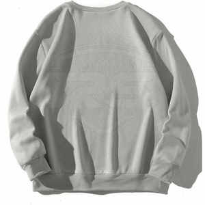 Sweat-shirt en molleton décontracté à coupe classique, grande taille, manches longues, col rond, respirant, prix bas, hiver OSTROWEARS ENTERPRISES - Product Image 5