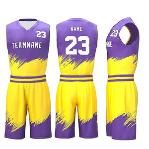 Uniforme de basket-ball pour homme entièrement personnalisé, style parfait, offre spéciale, taux raisonnable, uniforme de basket-ball pour homme avec poids léger - Product Image 5