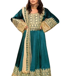 Tribal ethnique Vintage Kuchi Afghani | Robe pakistanaise 2024 nouveau Design Kuchi fête traditionnelle couleur blanche grande taille femmes robe - Product Image 1