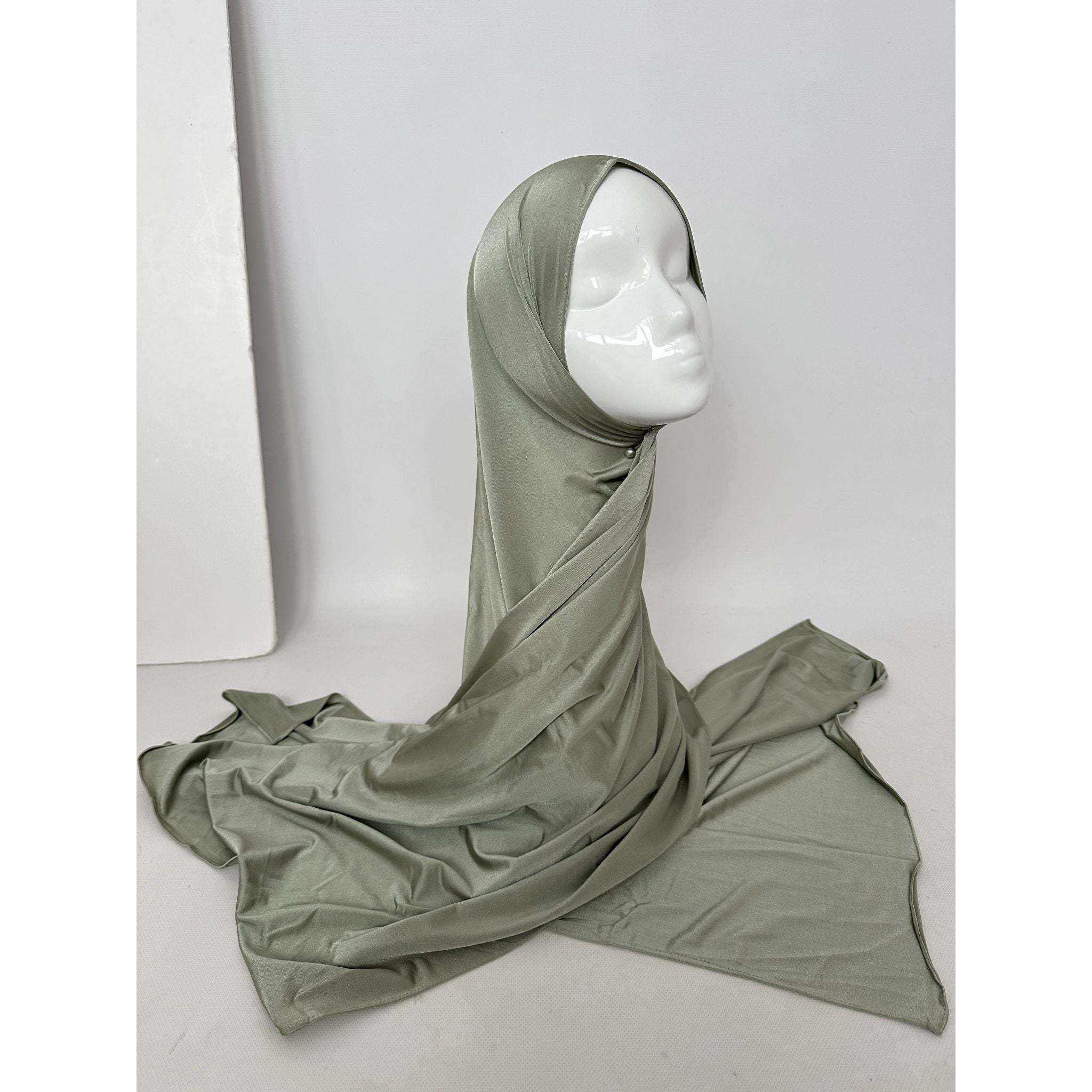 High Quality Silk Stain Muslim Hijab Elegant Scarves