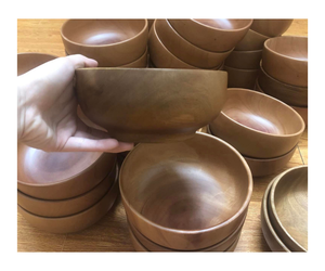 Cuenco de madera de acacia de alta calidad, juego de ensaladeras de cuencos naturales de diferentes tamaños - Product Image 1