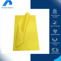 Papier de soie de couleur unie en pâte de bois recyclable de haute qualité 18-80 g/m² Couleurs vives Personnalisable Finition lisse Impression facile