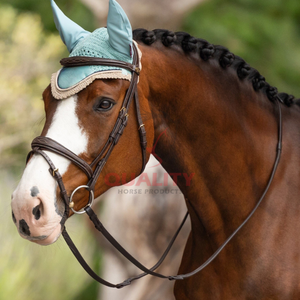 Horse Ear Bonnet Logotipo personalizado Premium Crochet Ligero Transpirable Lavable Fly Veil Hecho en Pakistán Ear Bonnet - Product Image 5