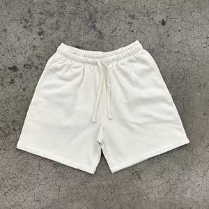 Shorts pour hommes en coton français de qualité supérieure, style streetwear, taille élastique, taille extra large - Product Image 2