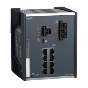 Switch di Rete Gestito PoE SCHNEIDER ELECTRIC MCSESP083F23G0 con 8 Porte Gigabit, Connettività Modicon - Product Image 1