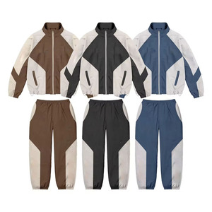 Custom Logo Zip-up Windbreaker <b>Tracksuit</b> Printed Training Jogging Wear 2 Piece <b>Men</b> Windbreaker <b>Tracksuits</b> - Product Image 1