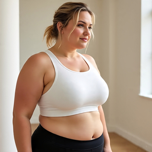 บรานักแข่งขนาดพลัสไซส์ OEM สปอร์ตบราสำหรับผู้หญิงใส่วิ่งออกกำลังกายเล่นฟิตเนส - Product Image 1